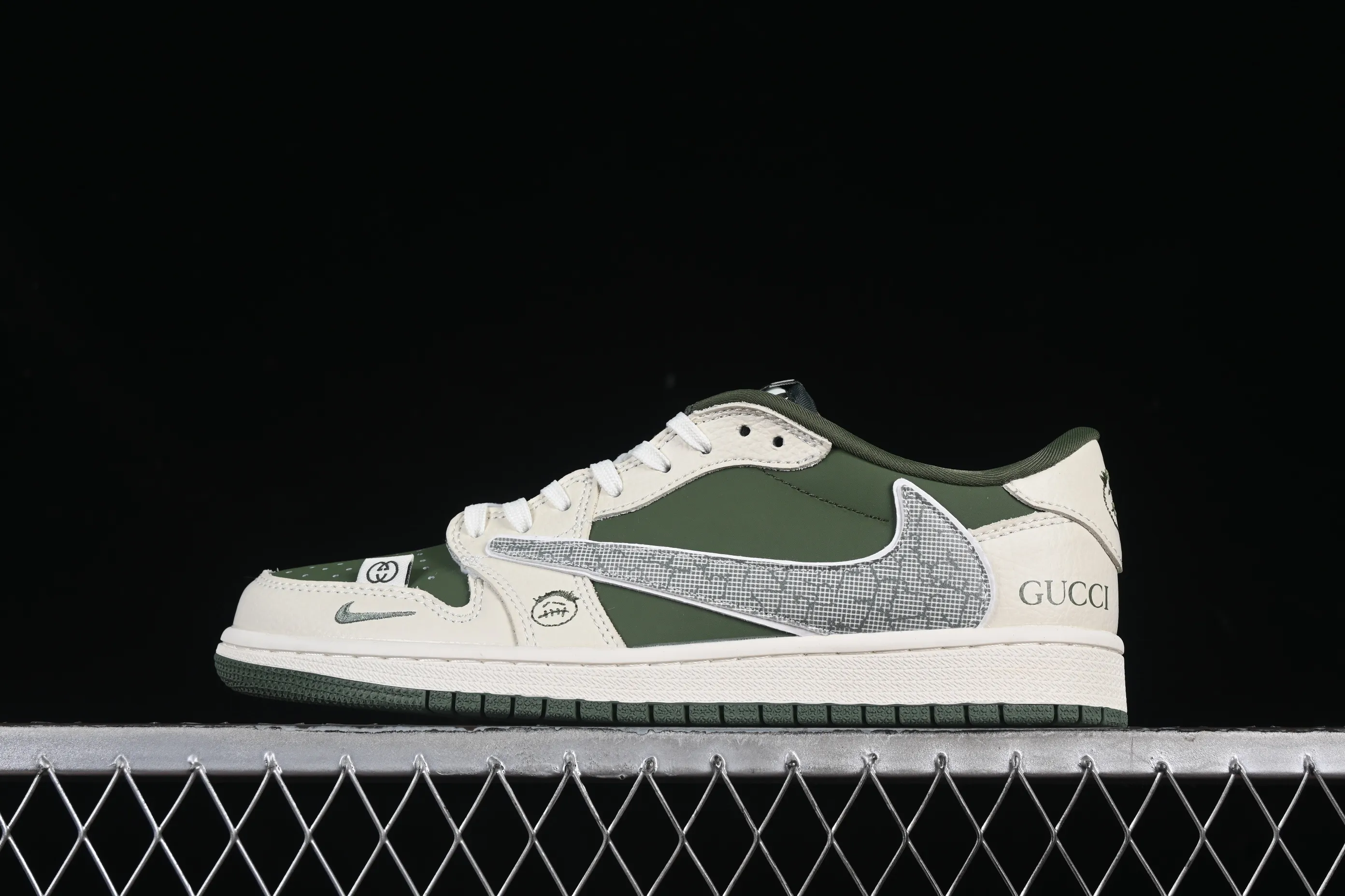 All categories Air Jordan Jordan series basketball shoes Air Jordan 1 Low High-end customized low-top sneakers Air Jordan 1 Low OG SP AJ1 Joe 1 Stucci co-branded black gray blue black hook low-top cultural casual sneakers XS2024-001